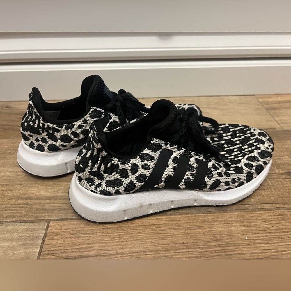 Adidas. Super cute leopard print shoes; worn once; size 7